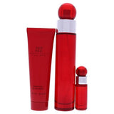 360 Red by Perry Ellis for Men - 3 Pc Gift Set 3.4oz EDT Spray, 7.5ml EDT Mini Spray, 3oz Shower Gel