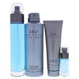 360 by Perry Ellis for Men - 4 Pc Gift Set 3.4oz EDT Spray, 6oz Deodorizing Body Spray, 3.0oz Shower Gel, 0.25oz EDT Spray