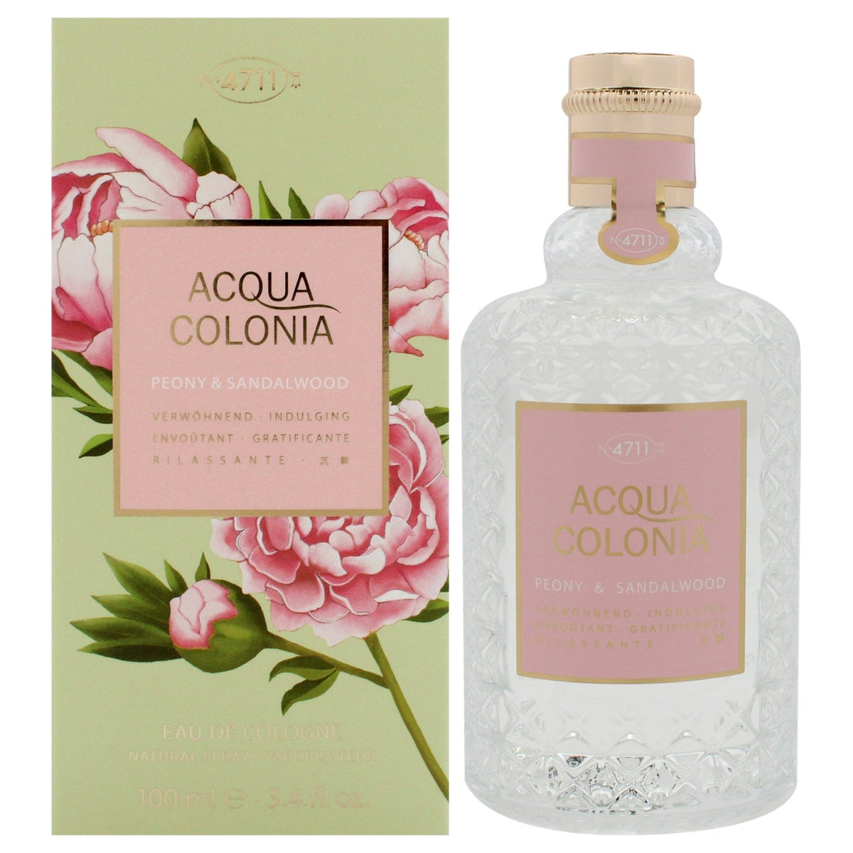 4711 Acqua Colonia Peony and Sandalwood by Muelhens for Unisex - 3.4 oz EDC Spray