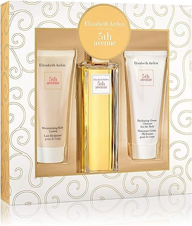 5th Avenue by Elizabeth Arden for Women - 3 Pc Gift Set 4.2oz EDP Spray, 3.3oz Moisturizing Body Lotion, 3.3oz Hydrating Cream Cleanser For The Body