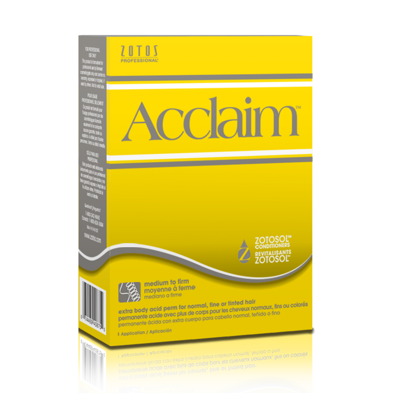 Acclaim Extra Body Acid Permanent by Zotos for Unisex - 1 Application Treatment