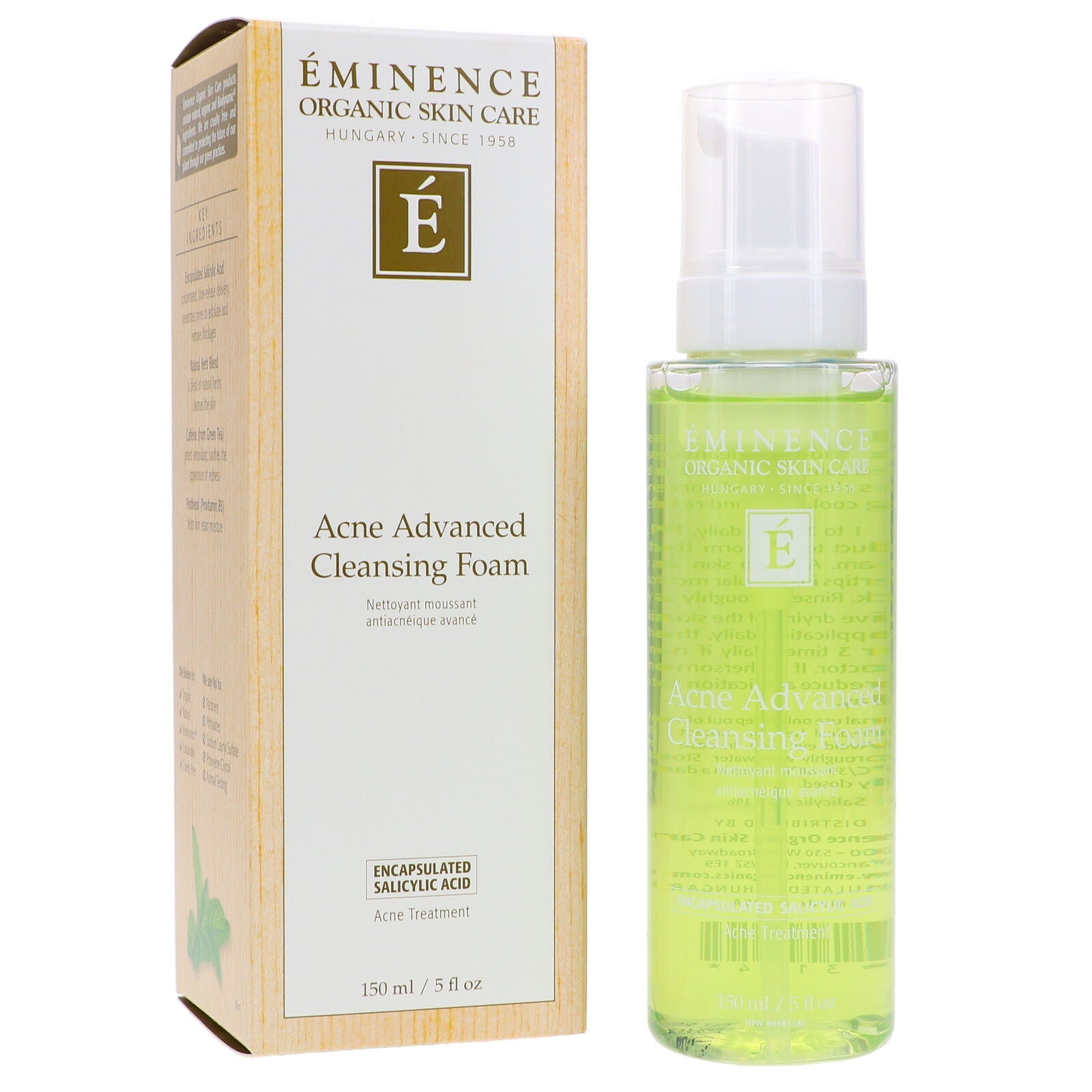 Acne Advanced Cleansing Foam by Eminence for Unisex - 5 oz Cleanser