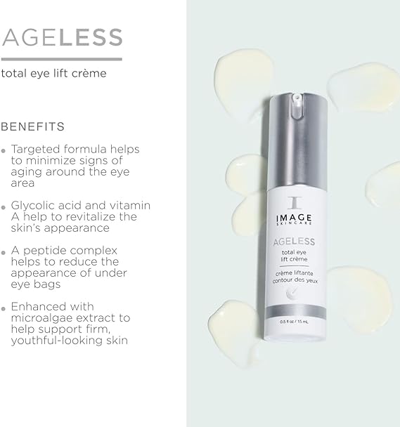 Ageless Total Eye Lift Creme by Image for Unisex - 0.5 oz Cream