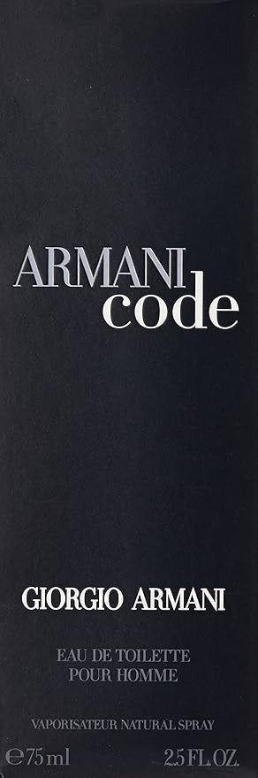 Armani Code by Giorgio Armani for Men - 2.5 oz EDT Spray (Refillable)