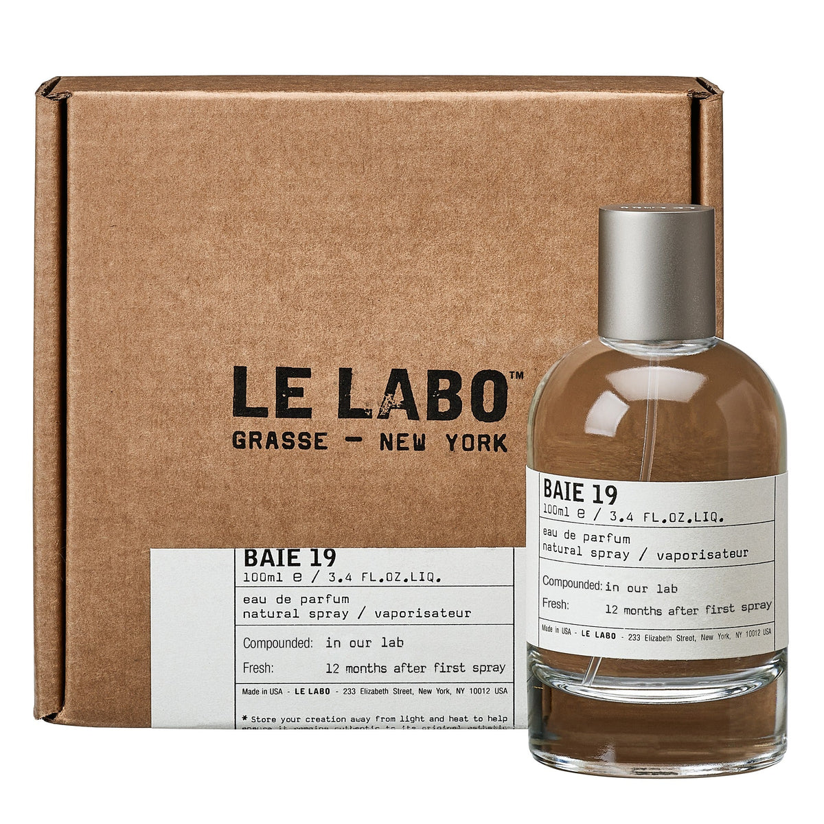 Baie 19 by Le Labo for Unisex - 3.4 oz EDP Spray