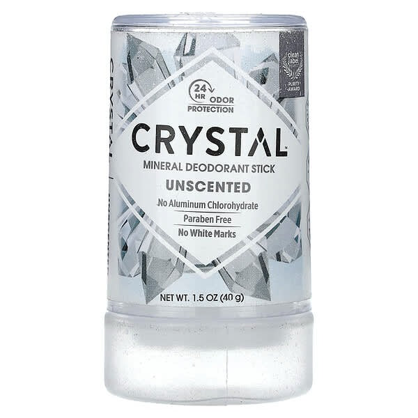 CRYSTAL, Mineral Deodorant Stick, Unscented, 1.5 oz (40 g)