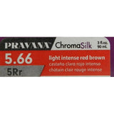 ChromaSilk Creme Hair Color - 5.66 Light Intense Red Brown by Pravana for Unisex - 3 oz Hair Color