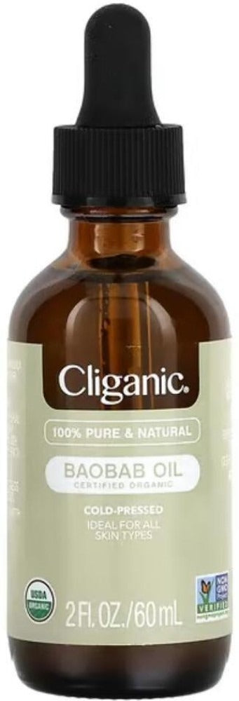 Cliganic, 100% Pure & Natural, Baobab Oil, 2 fl oz (60 ml)