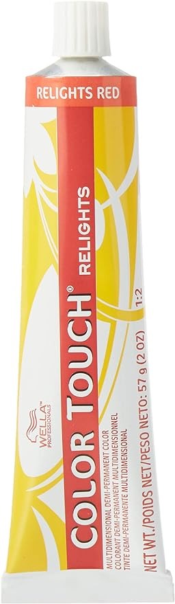 Color Touch Relights Demi-Permanent Color - 47 Red Brown by Wella for Unisex - 2 oz Hair Color