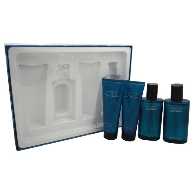 Cool Water by Davidoff, 4 Piece Gift Set for Men