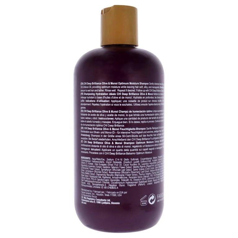 Deep Brilliance Optimum Moisture Shampoo by CHI for Unisex - 12 oz Shampoo