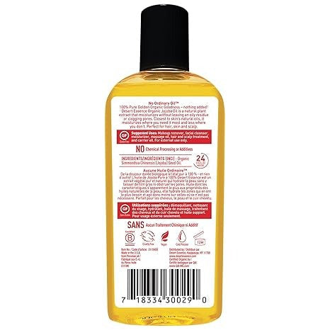 Desert Essence, Organic Jojoba Oil, 4 fl oz (118 ml)