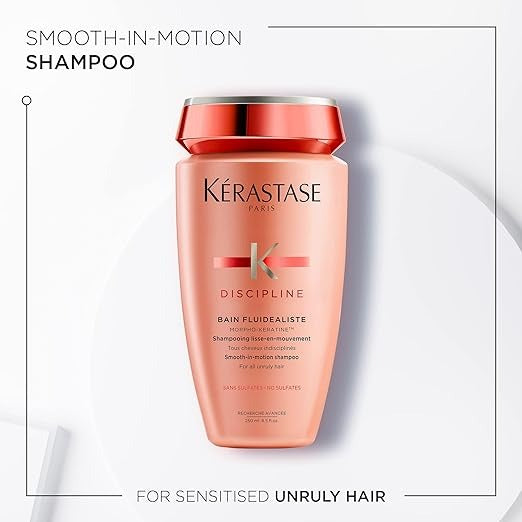 Discipline Bain Fluidealiste No Sulfates Smooth-in-Motion Shampoo by Kerastase for Unisex - 8.5 oz Shampoo