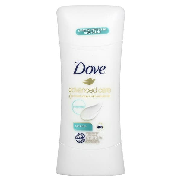 Dove, Advanced Care, Antiperspirant Deodorant, Unscented , 2.6 oz (74 g)