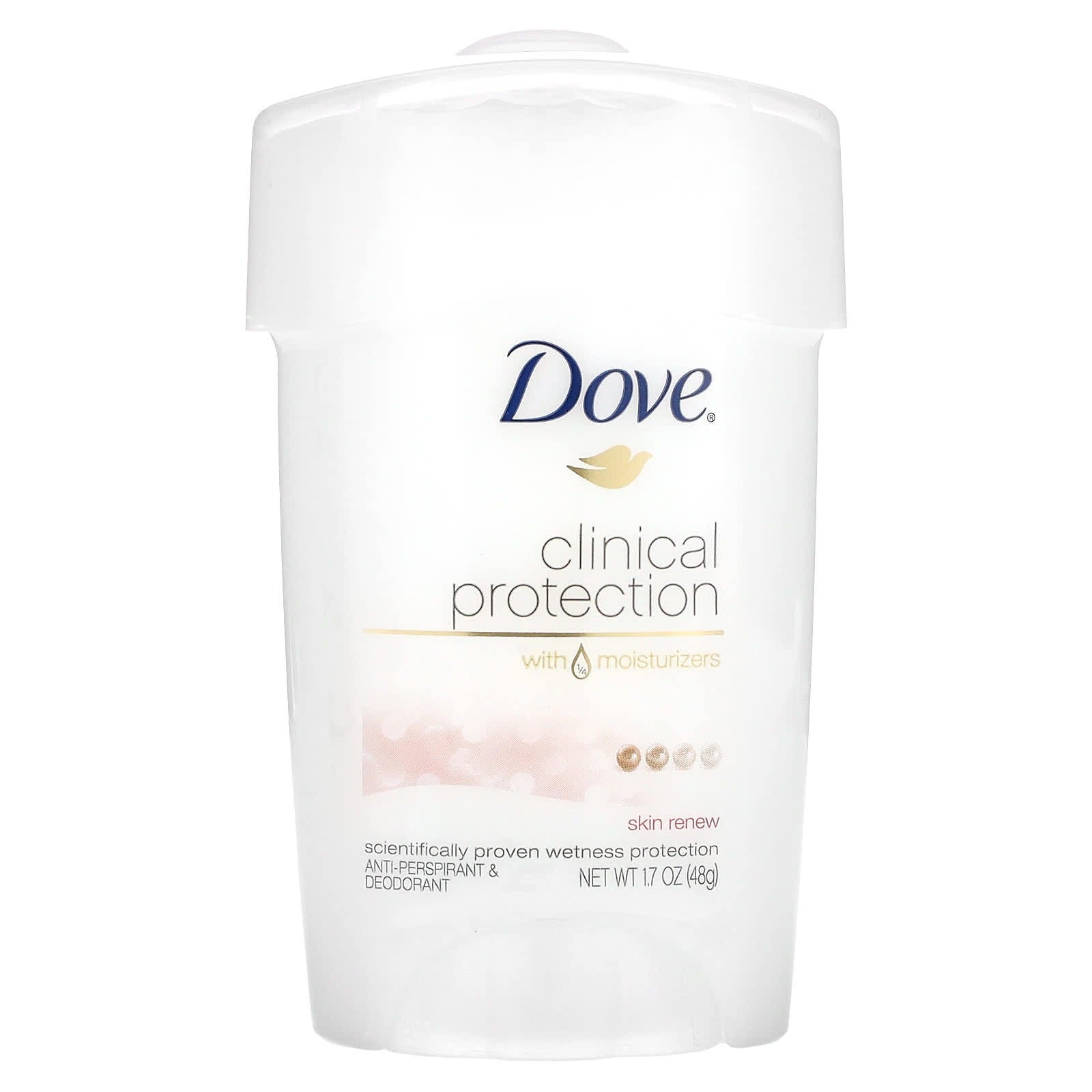 Dove, Clinical Protection, Prescription Strength, Anti-Perspirant Deodorant, Skin Renew, 1.7 oz (48 g)