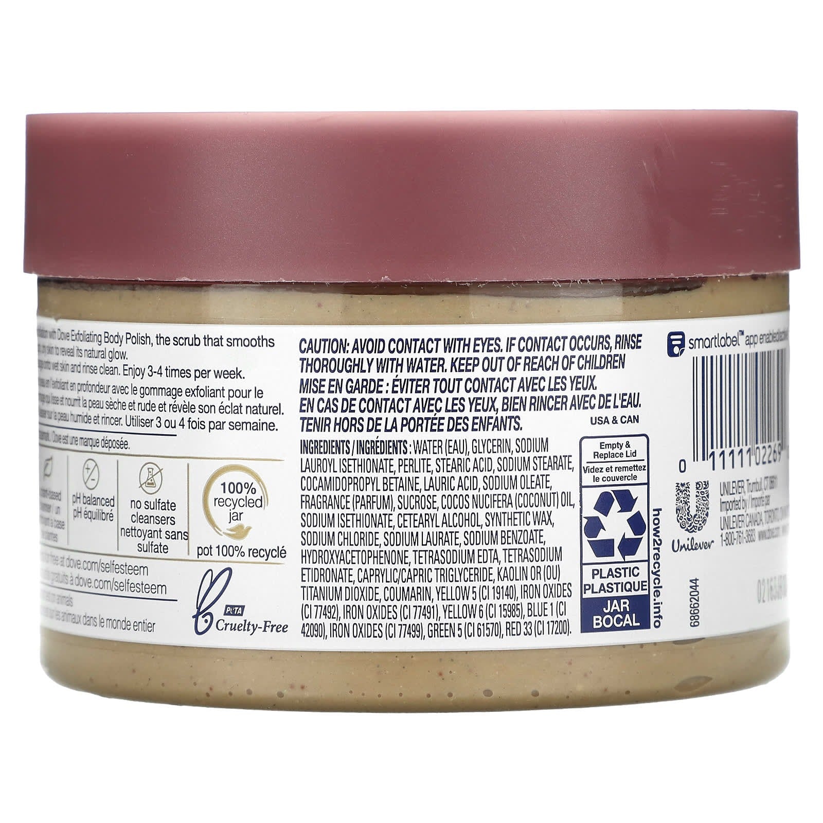 Dove, Exfoliating Body Polish, Brown Sugar & Coconut Butter, 10.5 oz (298 g)