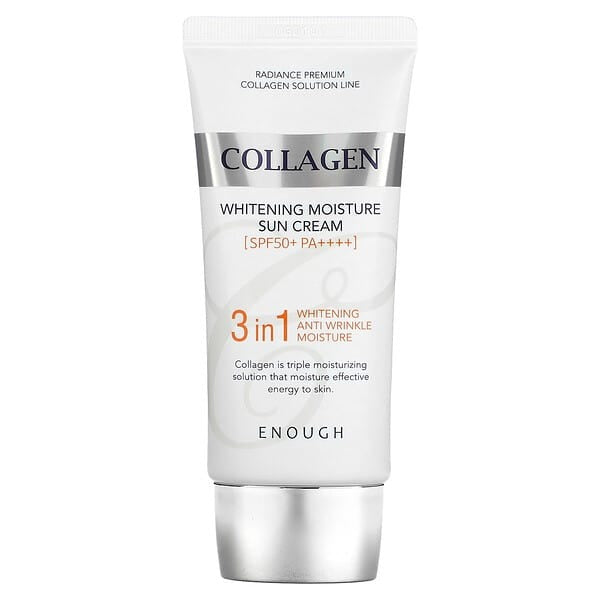 Enough, Collagen, Whitening Moisture Sun Cream, SPF 50+ PA++++, 1.76 oz (50 g)