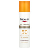 Eucerin, Age Defense, Lightweight Sunscreen Lotion For Face, SPF 50, Fragrance Free, 2.5 fl oz (75 ml)