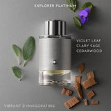 Explorer Platinum by Mont Blanc for Men - 3.3 oz EDP Spray