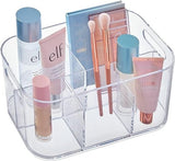 FOP Bliss 5-Compartment Plastic Cosmetics Storage Organizer ,Round Corner Design