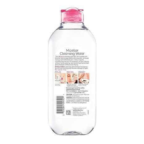 Garnier, SkinActive, All-in-1 Micellar Cleansing Water, All Skin Types, 13.5 fl oz (400 ml)