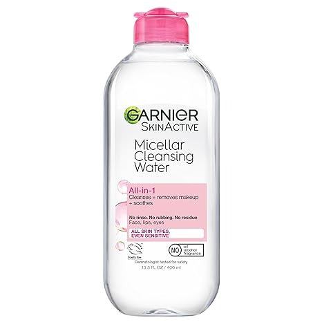 Garnier, SkinActive, All-in-1 Micellar Cleansing Water, All Skin Types, 13.5 fl oz (400 ml)