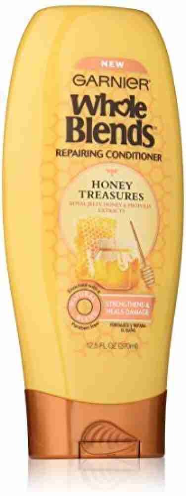 Garnier, Whole Blends, Repairing Conditioner, Dry, Damaged Hair, Honey Treasures, 12.5 fl oz (370 ml)