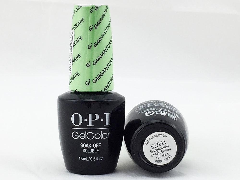 GelColor Soak-Off Gel Lacquer - B44 Gargantuan Green Grape by OPI for Women - 0.5 oz Nail Polish