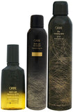 Gold Lust Dry Shampoo-Texturizing Spray and Nourishing Hair Oil Kit by Oribe - 3 Pc Kit 8.5oz Hairspray , 6oz Shampoo, 3.4 Oil