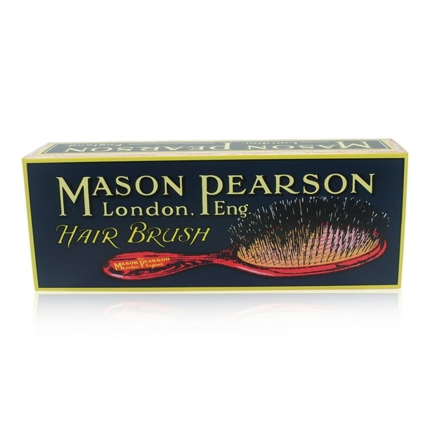 Handy Bristle and Nylon Brush - BN3 Dark Ruby by Mason Pearson for Unisex - 2 Pc Hair Brush and Cleaning Brush