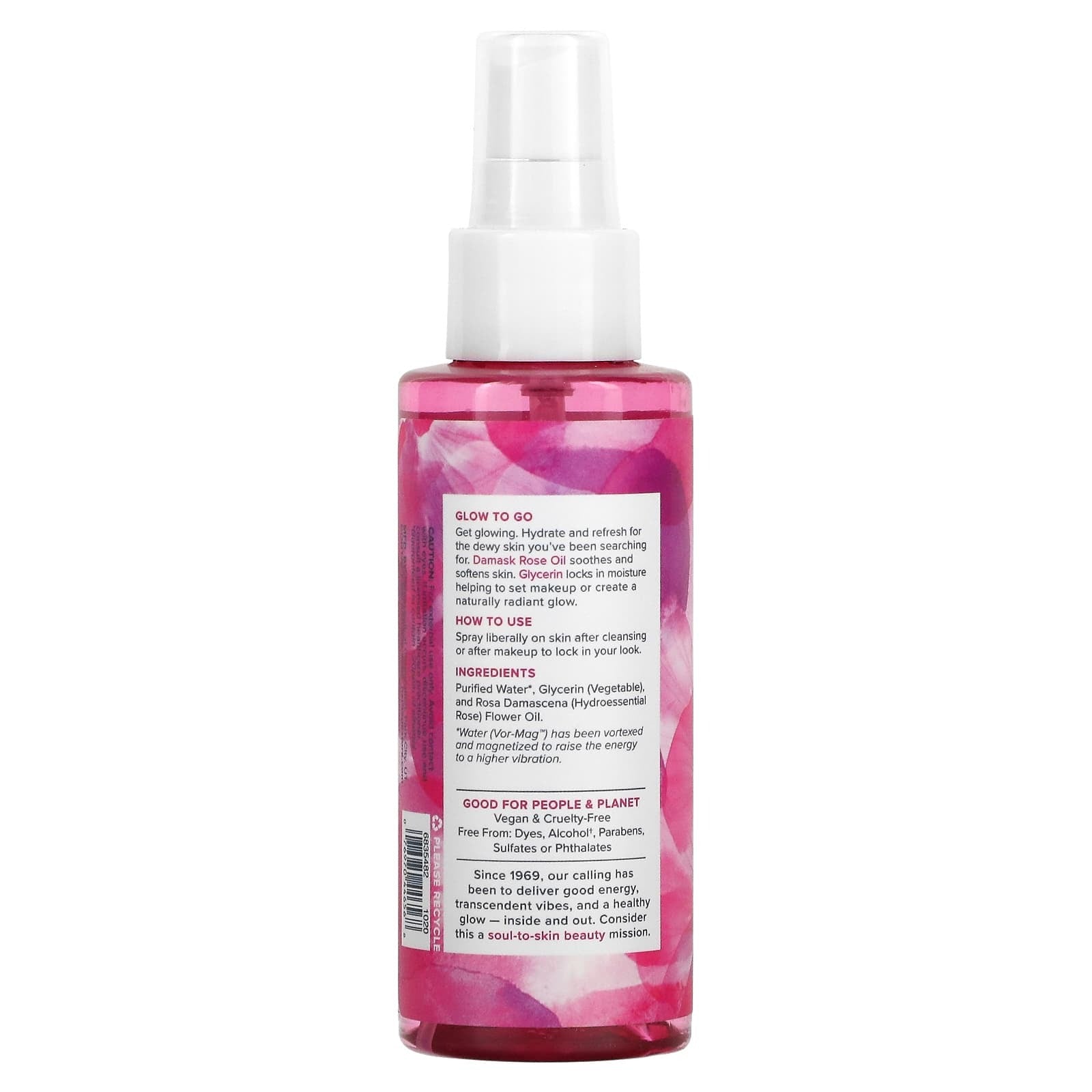 Heritage Store, Rosewater & Glycerin, Hydrating Facial Mist, 4 fl oz (118 ml)