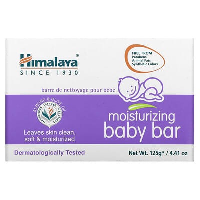 Himalaya, Moisturizing Baby Bar Soap, 4.41 oz (125 g)