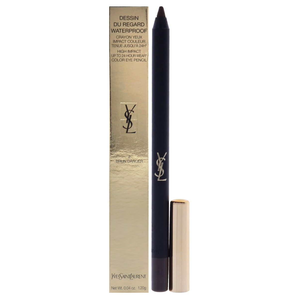 Dessin Du Regard Waterproof Eye Pencil - 2 Brun Danger by Yves Saint Laurent for Women - 0.04 oz Eye Pencil