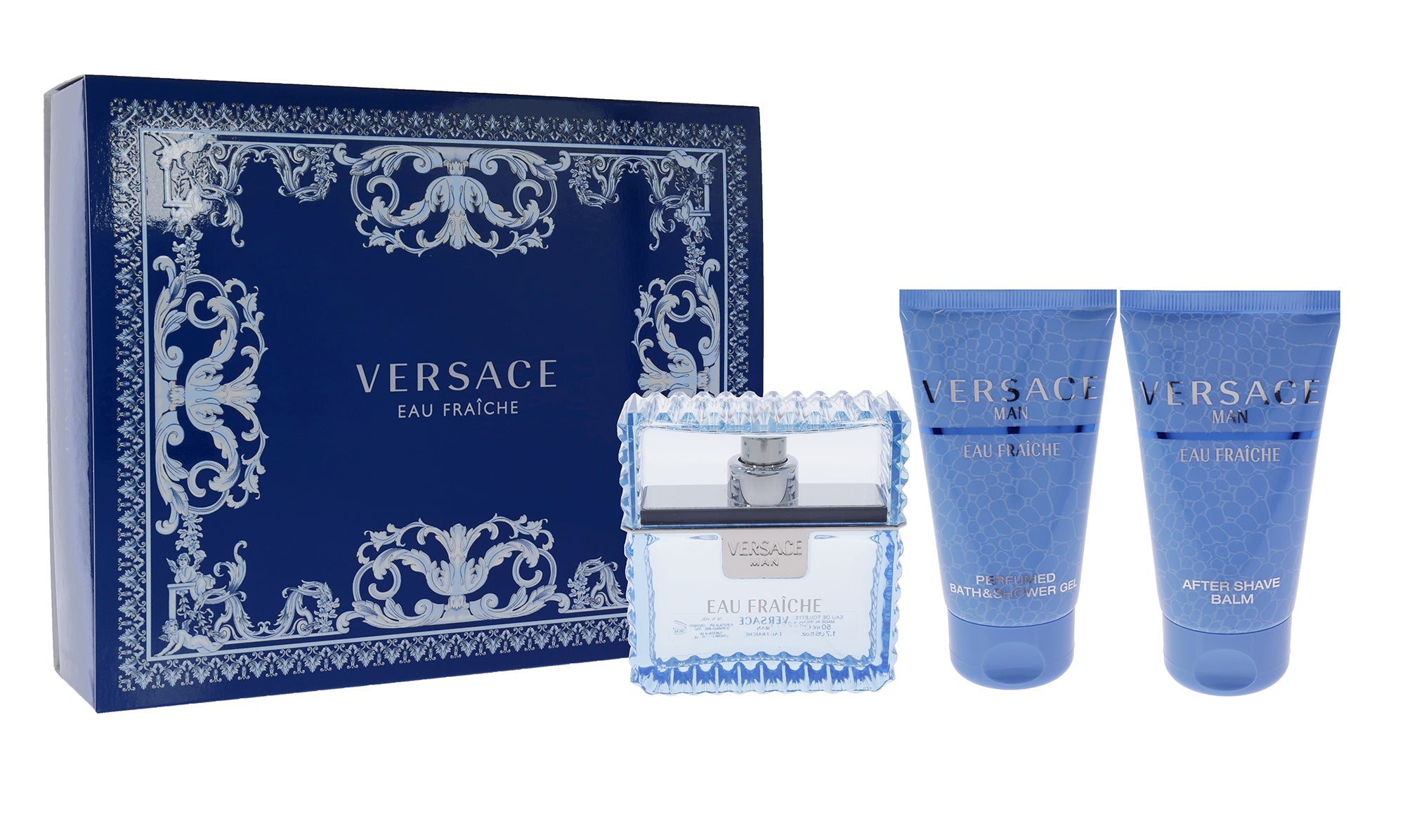 Versace Eau Fraiche by Versace for Men - 3 Pc Gift Set