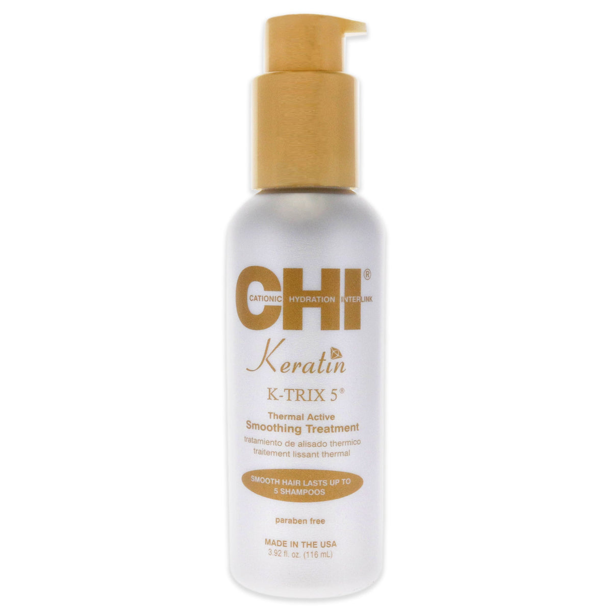 Keratin K-Trix 5 Smoothing Treatment by CHI for Unisex - 3.92 oz Treatment