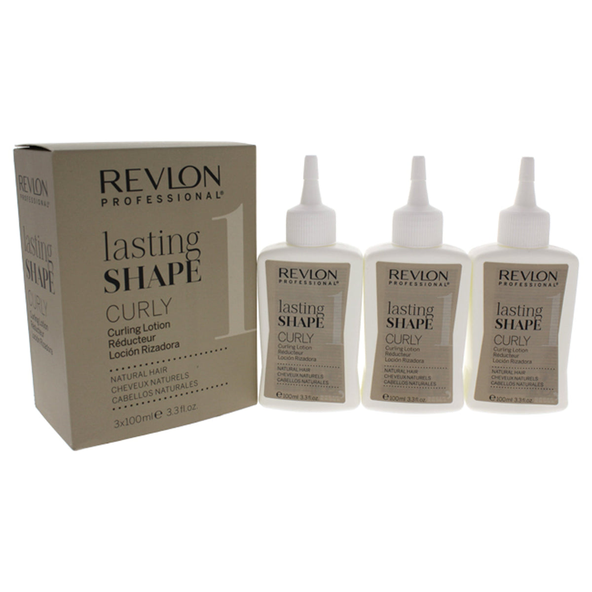 Lasting Shape Curly Natural Hair Lotion - 1 by Revlon for Unisex - 3 x 3.3 oz Lotion