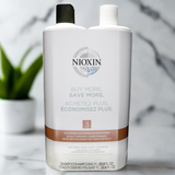 System 3 Kit by Nioxin for Unisex - 33.8 oz Shampoo, Conditioner