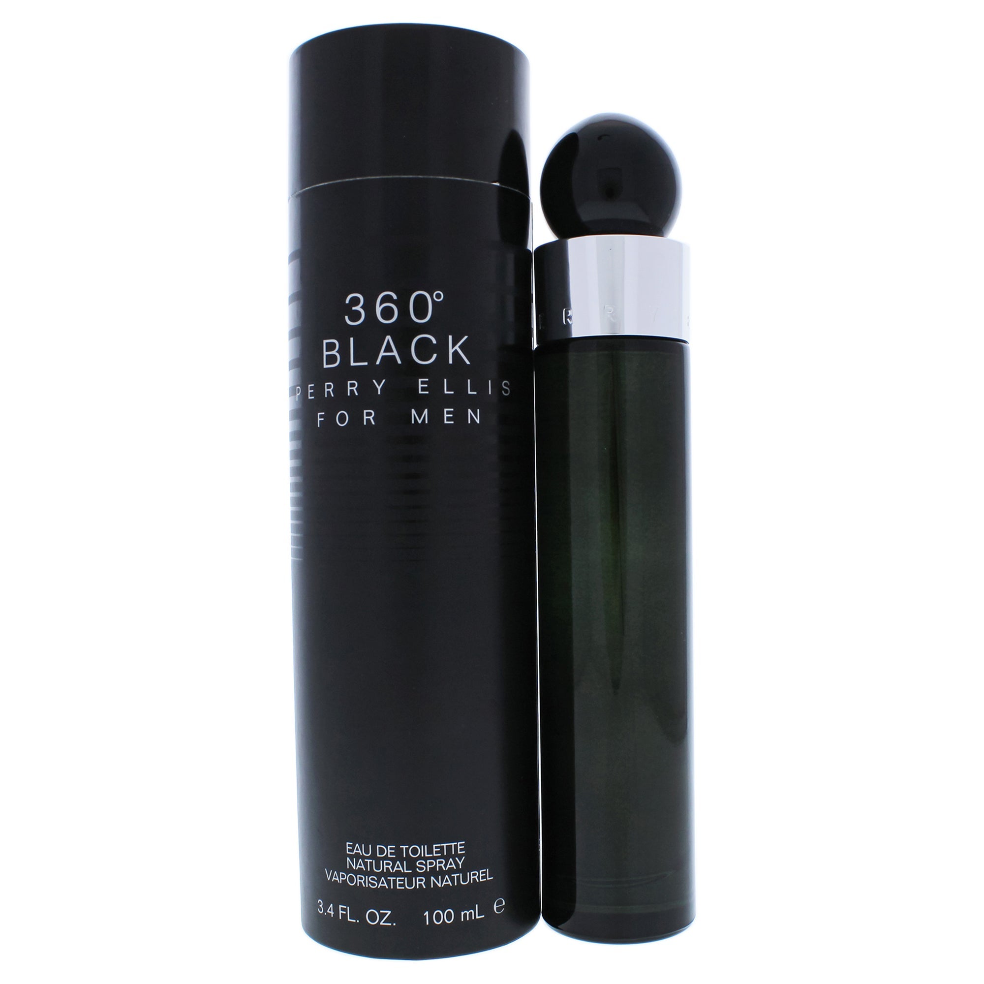 360 Black by Perry Ellis for Men - 3.4 oz EDT Spray