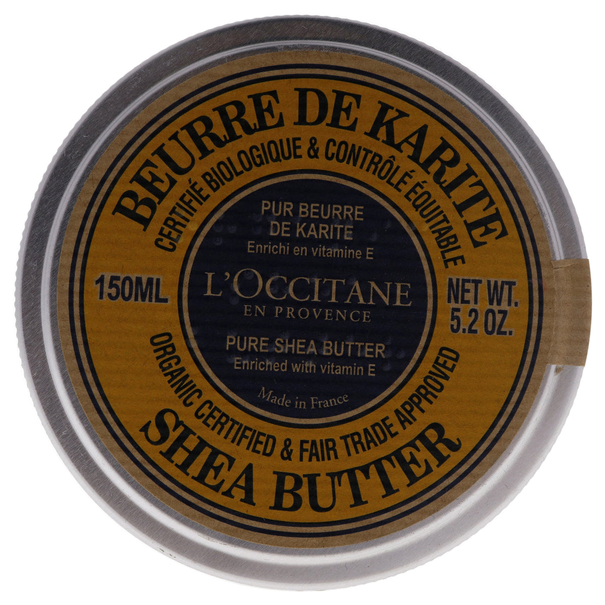 Organic Pure Shea Butter by LOccitane for Unisex - 5.2 oz Moisturizer