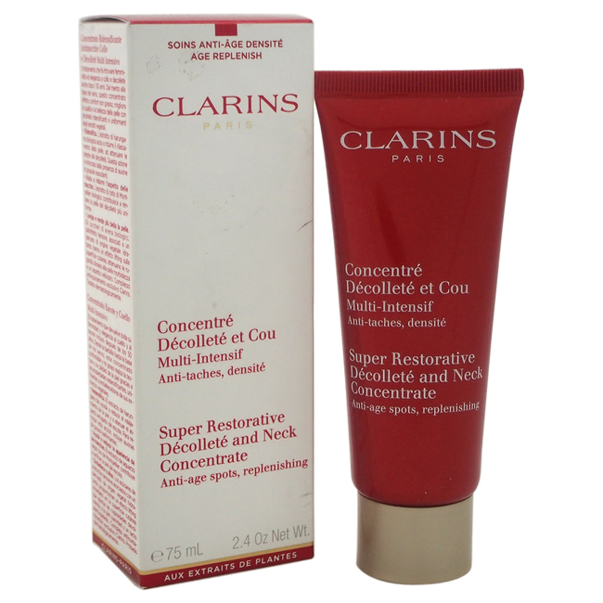 Super Restorative Decollete and Neck Concentrate by Clarins for Unisex - 2.4 oz Cream