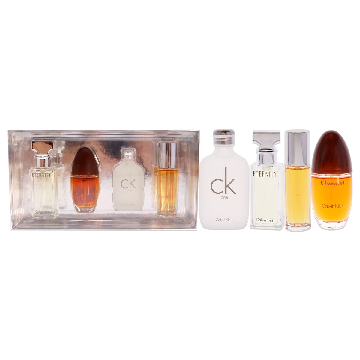 Calvin Klein Variety by Calvin Klein for Women - 4 Pc Mini Gift Set