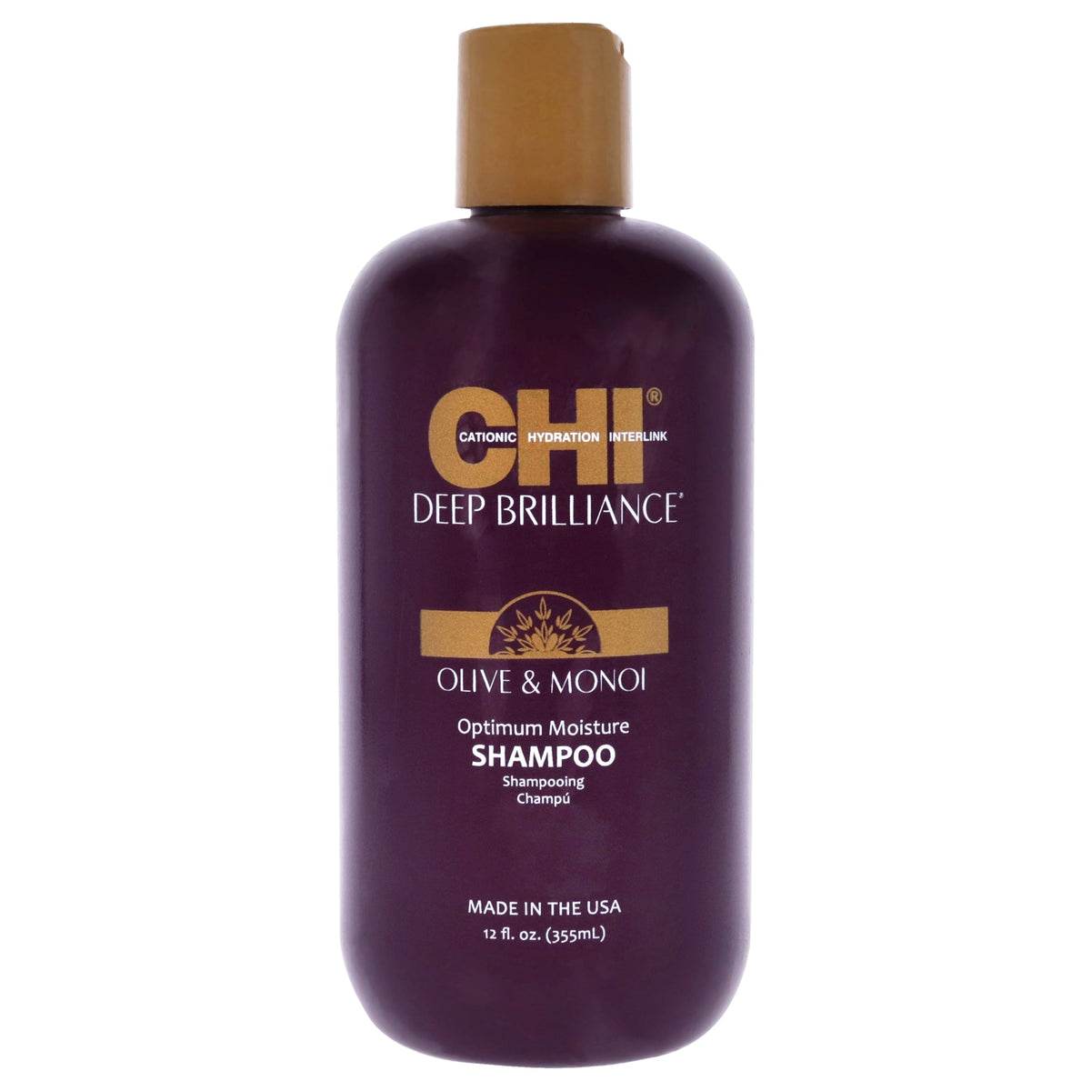 Deep Brilliance Optimum Moisture Shampoo by CHI for Unisex - 12 oz Shampoo