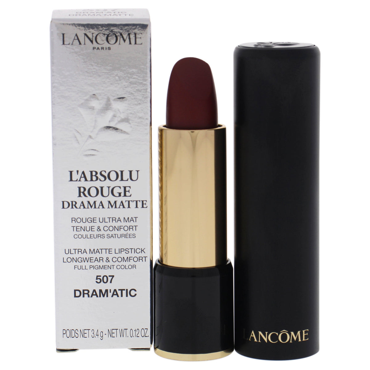 LAbsolu Rouge Drama Matte Lipstick - 507 Mademoiselle Lupita by Lancome for Women - 0.12 oz Lipstick