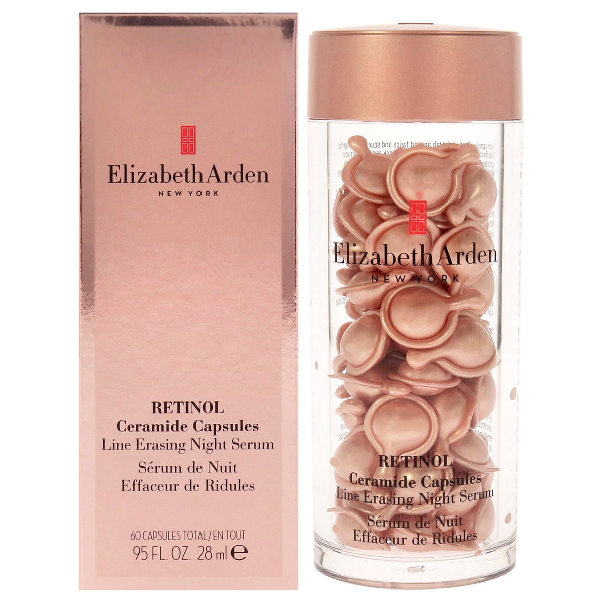 Ceramide Retinol Night Serum by Elizabeth Arden for Women - 60 Count Capsules