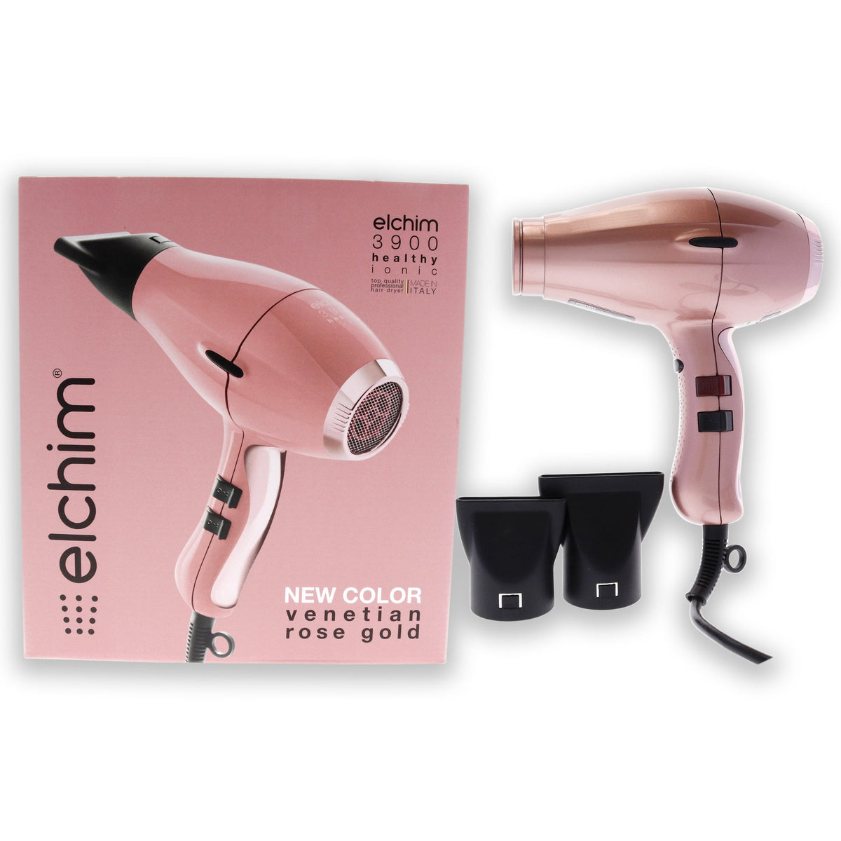 3900 Healthy Ionic Hair Dryer - Venetian Rose Gold by Elchim for Unisex - 1 Pc Hair Dryer