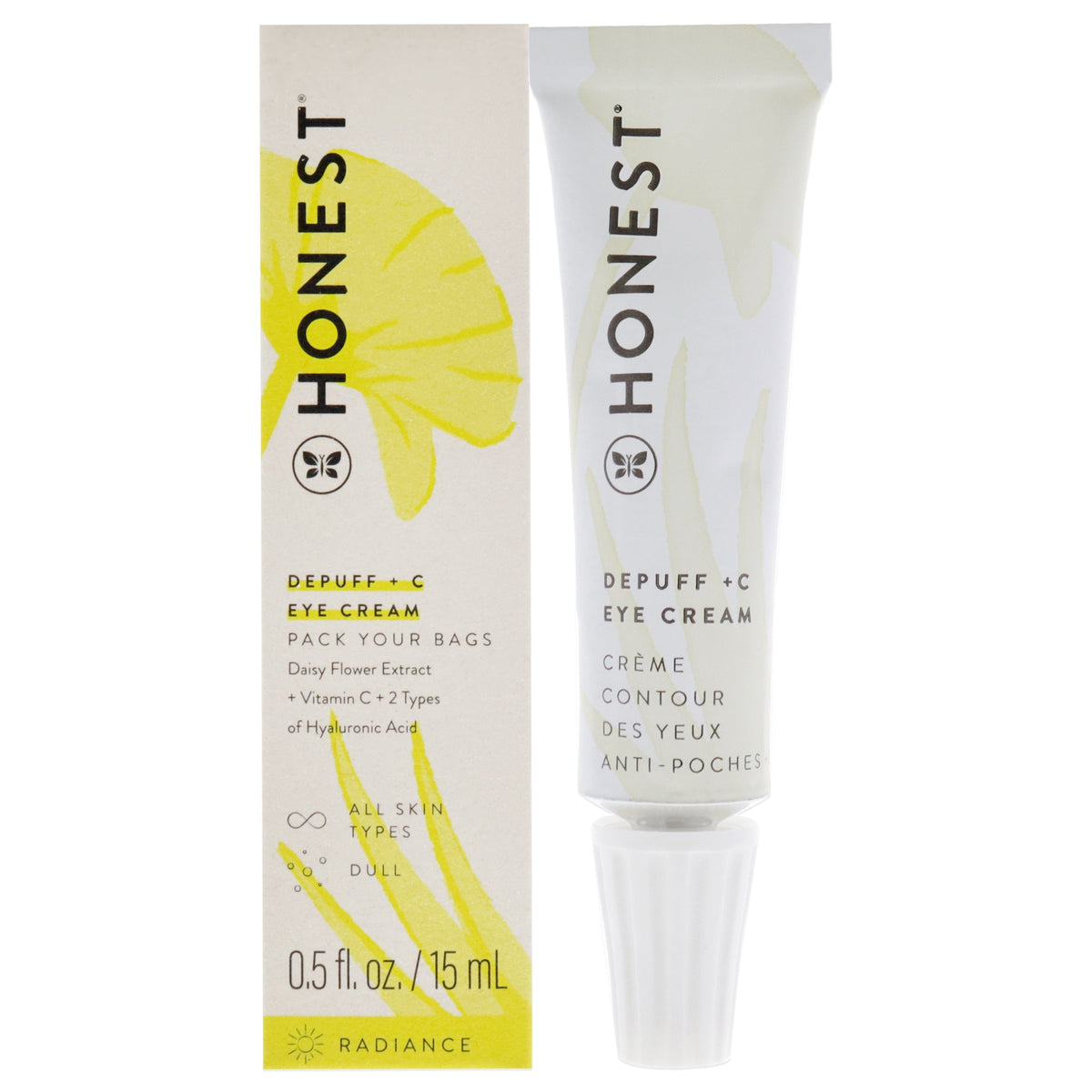 Depuff Plus C Eye Cream by Honest for Women - 0.5 oz Cream