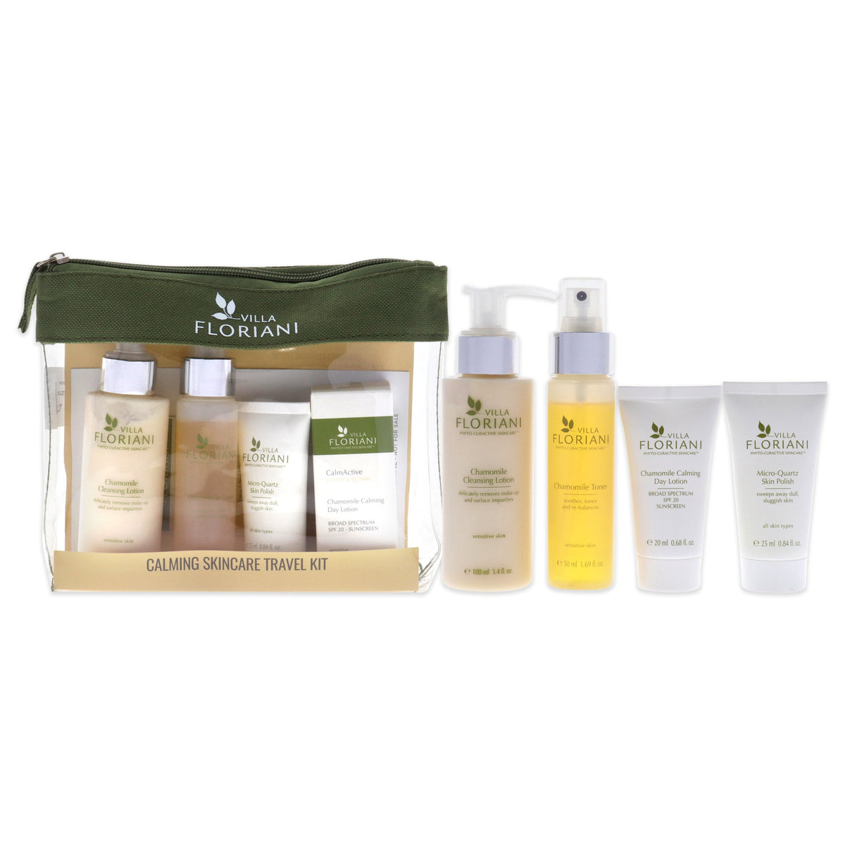 Calming Skincare Travel Kit by Villa Floriani for Women