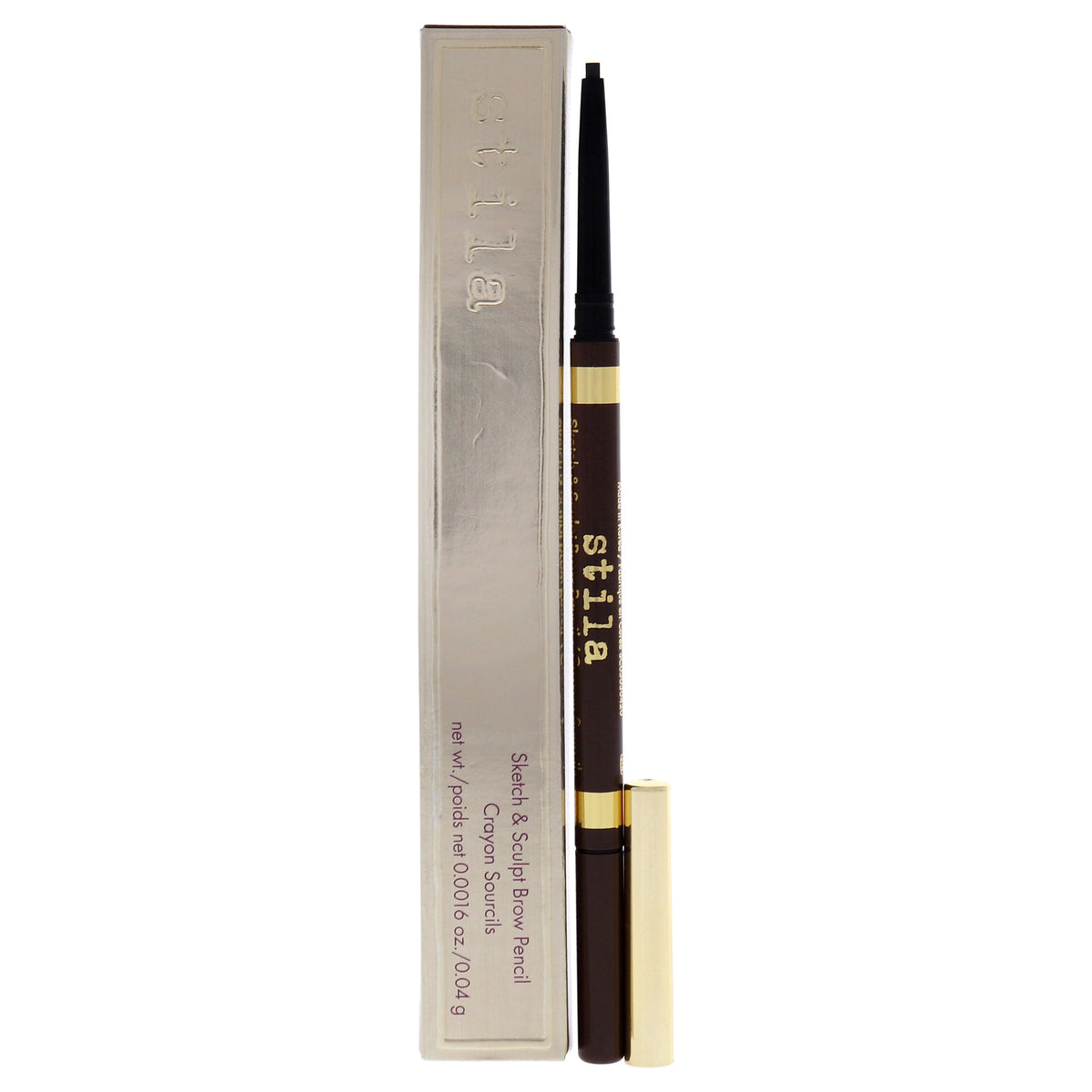 Sketch And Sculpt Brow Pencil - Dark by Stila for Women - 0.0016 oz Eyebrow Pencil