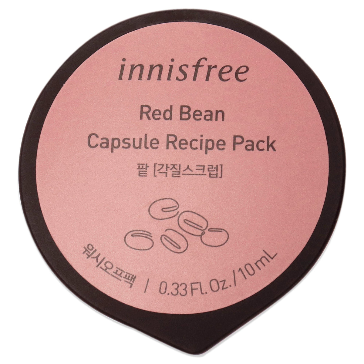 Capsule Recipe Pack Mask - Red Bean by Innisfree for Unisex - 0.33 oz Mask