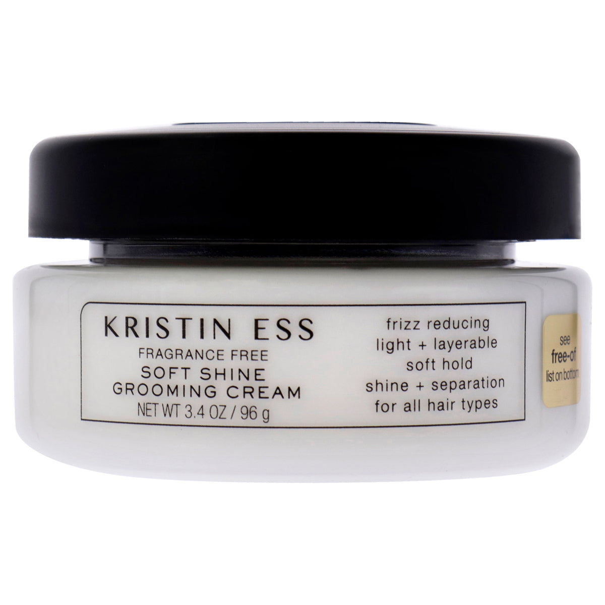 Fragrance Free Soft Shine Grooming Cream by Kristin Ess for Unisex - 3.4 oz Cream